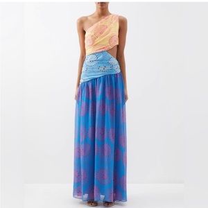 STAUD Ashlyn Cut-Out Dress in Whirlpool Size 2